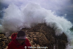 Blacksea coast of Istanbul in a stormy weather. We get we... by Yildirim Gencoglu 
